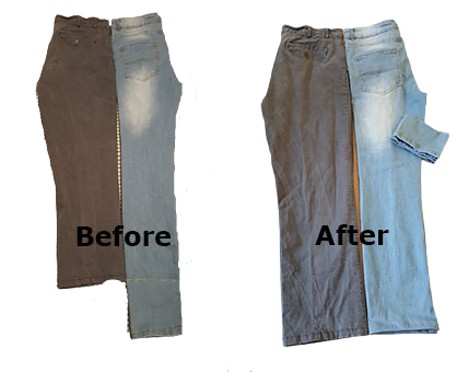Jeans alteration and repair by Shamsa Designs